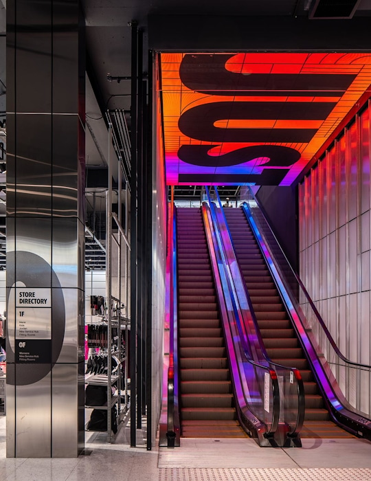 Experience the cutting-edge Nike store design by Studio Königshausen